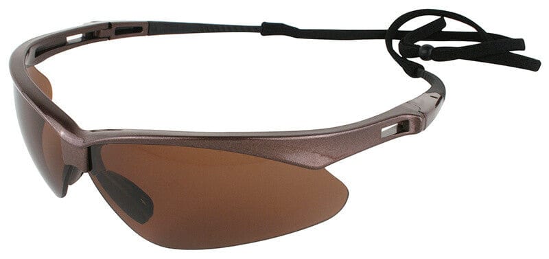 KleenGuard Nemesis Polarized Safety Glasses with Brown Frame and Brown Lens 28637