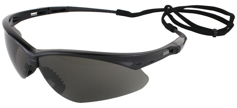 KleenGuard Nemesis Safety Glasses with Black Frame and Anti-Fog Smoke Lens 22475