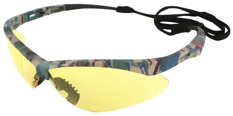 KleenGuard Nemesis Safety Glasses with Camo Frame and Anti-Fog Amber Lens