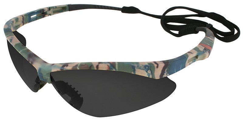 KleenGuard Nemesis Safety Glasses with Camo Frame and Anti-Fog Smoke Lens