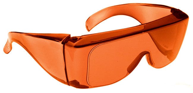 NoIR BluGard OTG Nighttime Eyewear with Orange Over-Prescription Lens