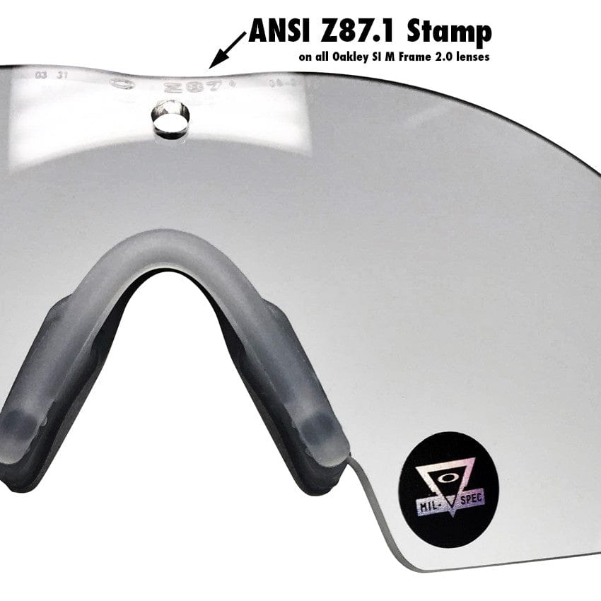 ANSI Z87.1 Lens Markings On Oakley SI Ballistic M Frame 2.0 Strike Array OKT-11-138