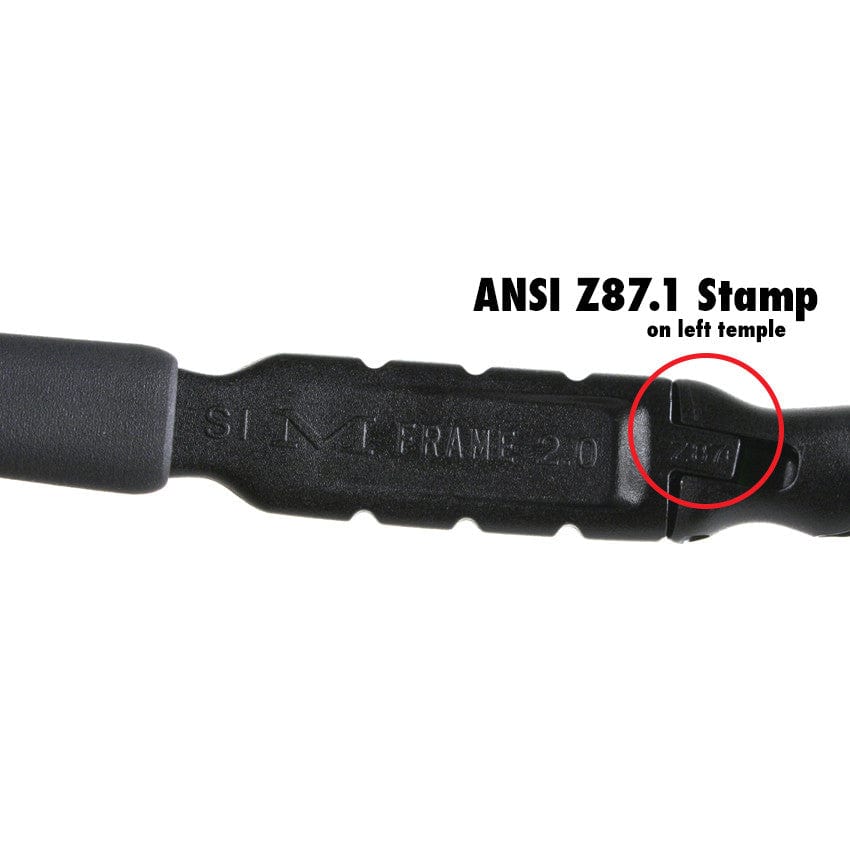 ANSI Z87.1 Frame Markings on Oakley SI Ballistic M Frame 2.0 Strike 11-139