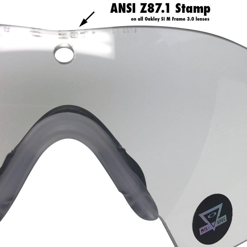 Oakley SI Ballistic M Frame 3.0 Array with Black Frame and Clear and Grey Lenses OO9146-03 Lens View