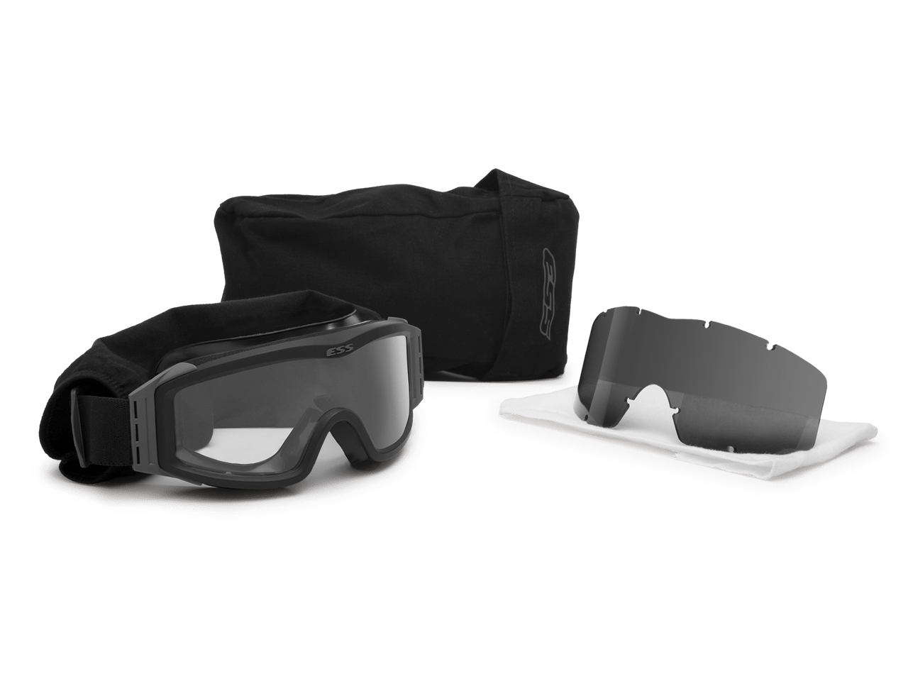 ESS Profile NVG Goggles Black with Clear and Gray Lenses 740-0499 Kit