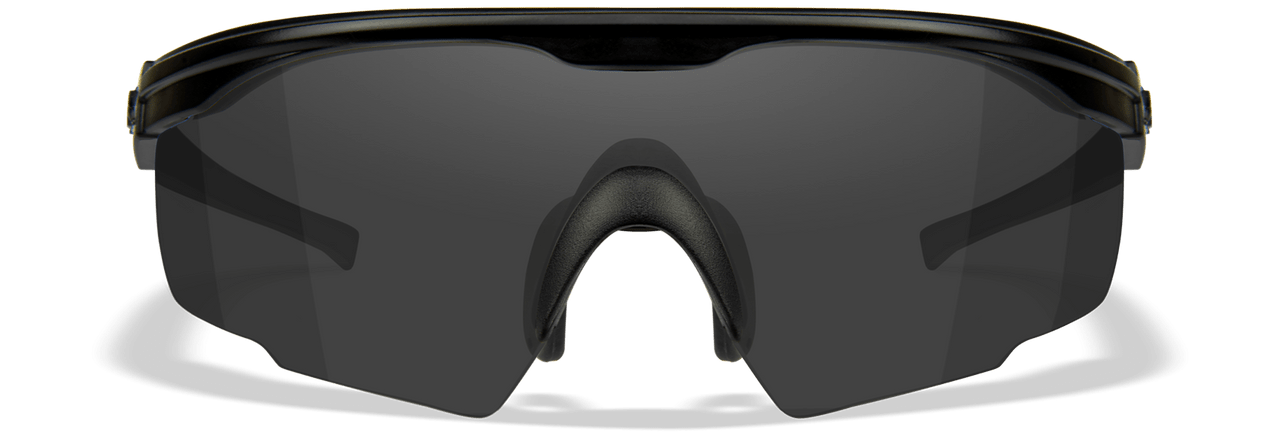 Wiley X PT-1 Ballistic Sunglasses with Black Frame and Smoke Lens