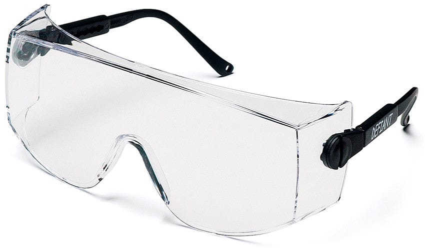 Pyramex Defiant Jumbo Overspecs Safety Glasses Black Frame Clear Lens SB1010SJ