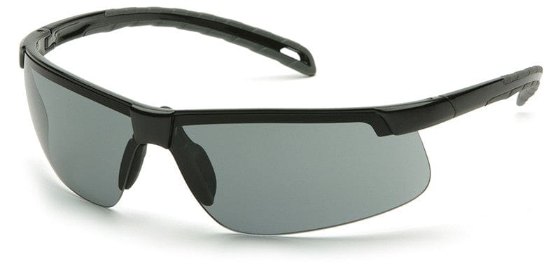Pyramex Ever-Lite Safety Glasses with Black Frame and Gray Lenses SB8620D