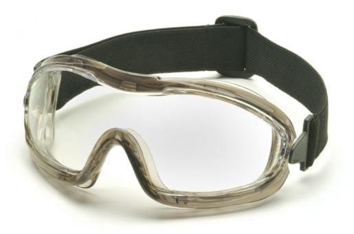 Pyramex Low Profile Splash Goggles with Translucent Frame and Clear Anti-Fog Lens G704T