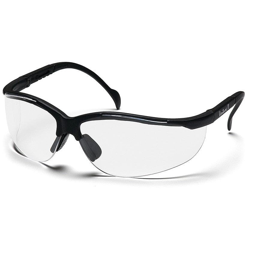 Pyramex Venture II Safety Glasses – Clear Lens, Scratch Resistant, Half Frame, Meets ANSI Z87+ (3-Pair Pack) SB1810S