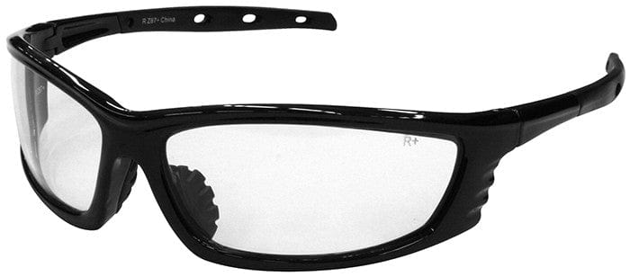 Radians Chaos Safety Glasses with Black Frame and Clear Lens CS1-10