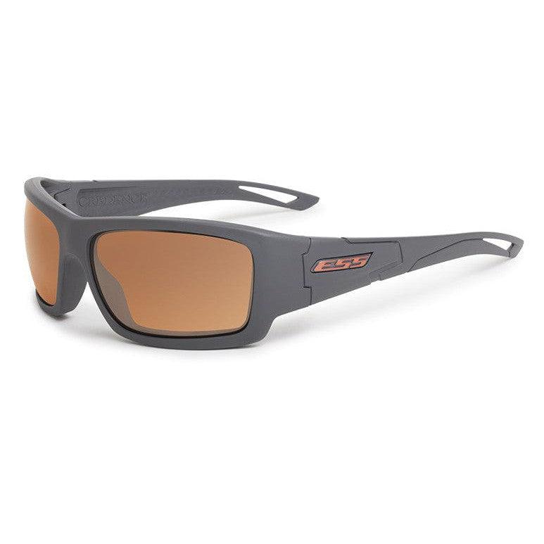 ESS Credence Ballistic Sunglasses Gray Frame Mirrored Copper Lenses