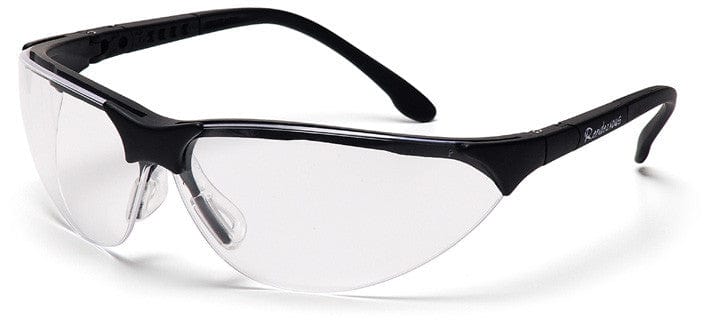 Pyramex Rendezvous Safety Glasses Black Frame Clear Lens SB2810S