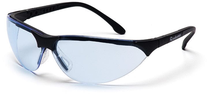 Pyramex Rendezvous Safety Glasses with Black Frame and Infinity Blue Anti-Fog Lens