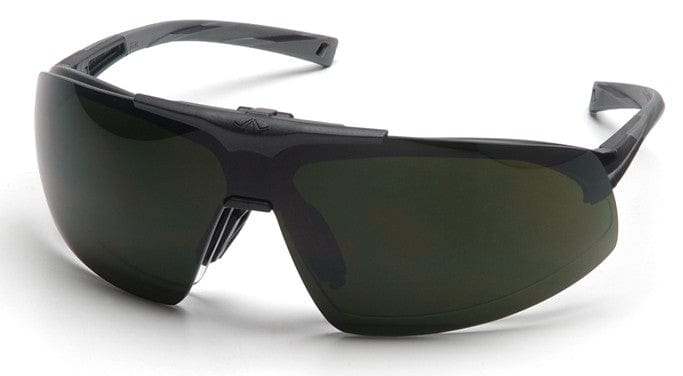 Pyramex Onix Plus Safety Glasses with Clear Anti-Fog Lens and Shade 5 Flip Lens SB4950STP