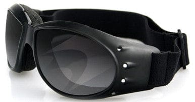 Bobster Cruiser Motorcycle Goggles with Black Frame and Smoked Anti-Fog Lens