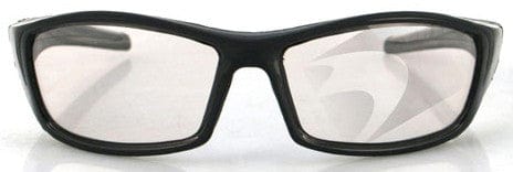Bobster Hooligan Sunglasses with Black Frame and Photochromic Lens BHOO101 Front View