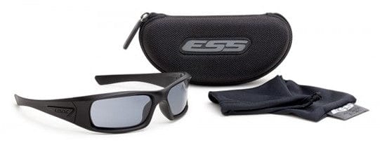 ESS 5B Sunglasses Black Frame Polarized Gray Mirror Lenses EE9006-03 Kit