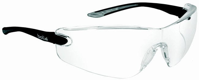 Bolle Cobra Safety Glasses with Black Temples and Clear Anti-Scratch and Anti-Fog Lens