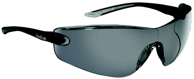 Bolle Cobra Safety Glasses with Black Temples and Smoke Anti-Scratch and Anti-Fog Lens