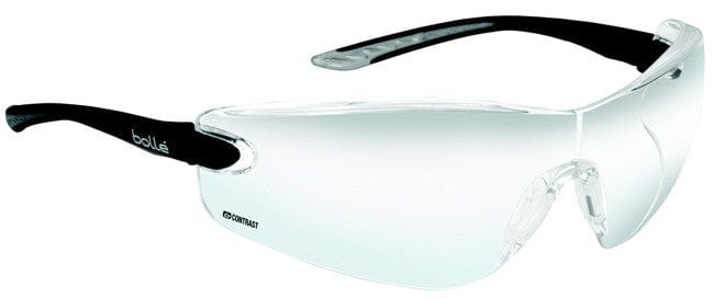 Bolle Cobra Safety Glasses with Black Temples and Contrast Anti-Scratch and Anti-fog Lens