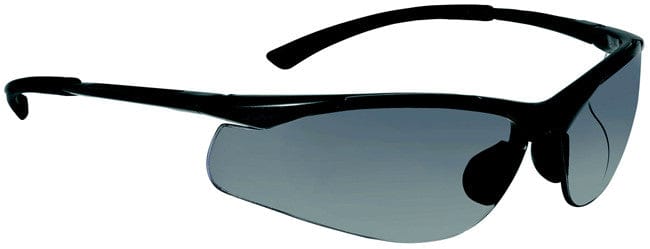 Bolle Contour Safety Glasses with Gunmetal Frame and Smoke Anti-Scratch and Anti-Fog Lens