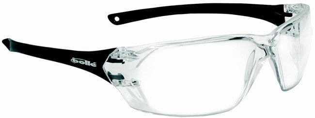 Bolle Prism Safety Glasses with Black Temples and Clear Anti-Fog Lens