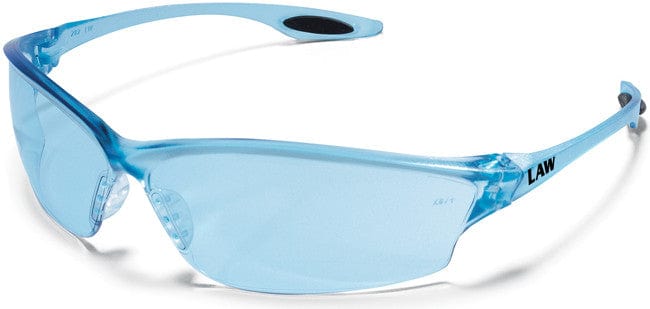 Crews Law 2 Safety Glasses with Light Blue Lens