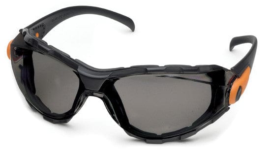 Elvex Go-Specs Safety Glasses with Black Frame, Foam Seal and Gray Anti-Fog Lens GG-40GAF