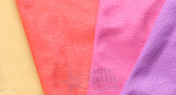 Microfiber Sunglasses Pouch with Swirl Pattern - Close Up