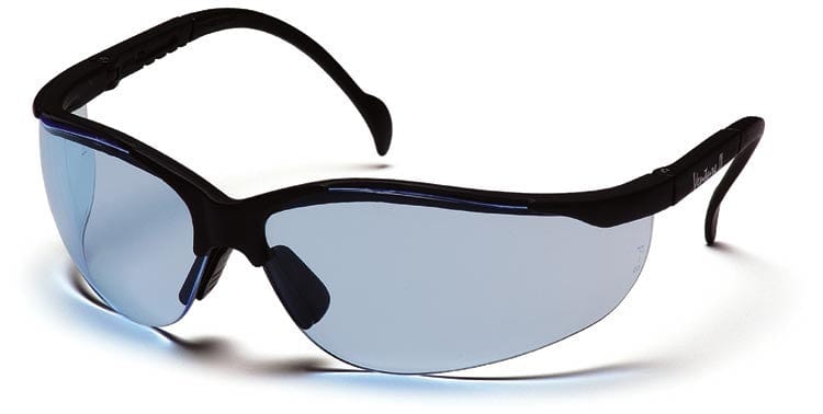 Pyramex Venture 2 Safety Glasses Black Frame Infinity Blue Lens SB1860S
