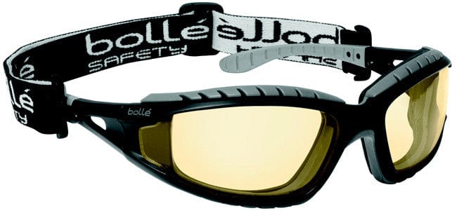 Bolle Tracker Safety Glasses Black Frame Yellow Anti-Fog Lenses 40087
