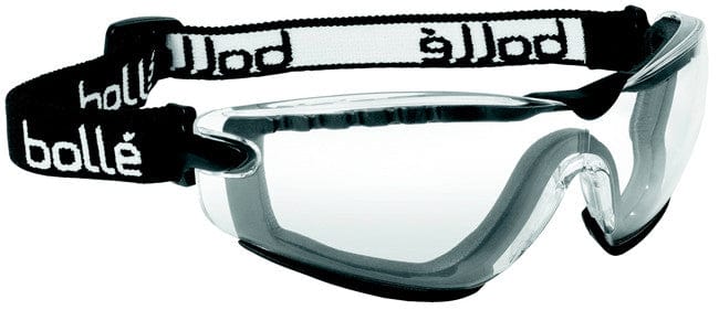 Bolle Cobra 40091 Safety Goggle Black Strap Clear Anti-Fog Lens