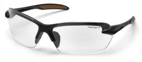 Carhartt Spokane Safety Glasses with Black Frame and Clear Lens CHB310D