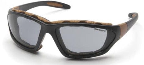 Carhartt Carthage Safety Glasses/Goggles Black Frame Gray Anti-Fog Lens CHB420DTP
