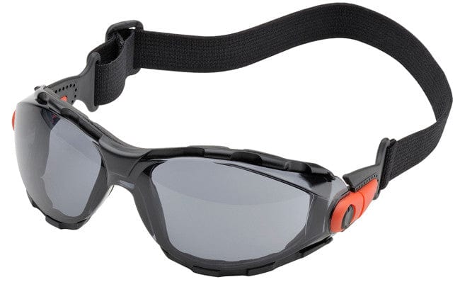 Elvex Go-Specs Safety Goggles with Black Frame, Foam Seal and Gray Anti-Fog Lens GG-41GAF
