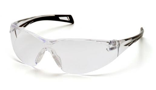 Pyramex PMXSlim Safety Glasses with Black Temples and Clear Lens SB7110S