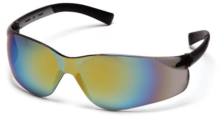 Pyramex Ztek Safety Glasses with Gold Mirror Lens S2590S