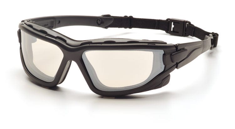 Pyramex I-Force Safety Goggle/Glasses with Black Frame and Indoor/Outdoor Anti-Fog Lenses