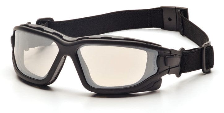 Pyramex I-Force Safety Goggle/Glasses with Black Frame and Indoor/Outdoor Anti-Fog Lenses SB7080SDT