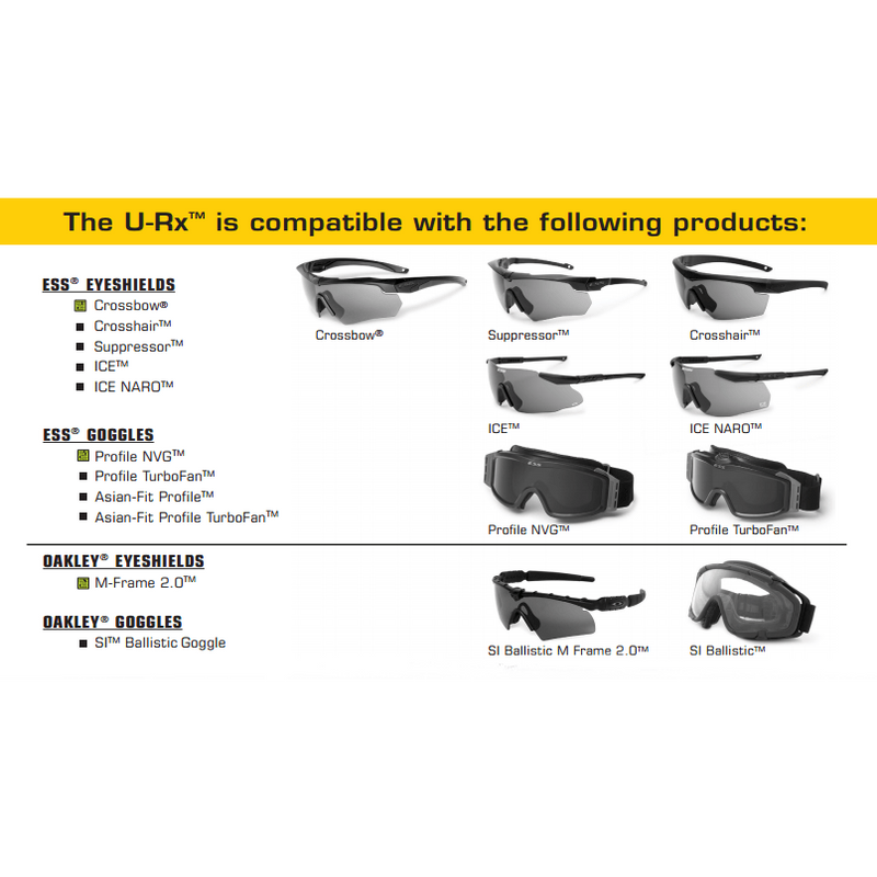 Goggle Rx Incerts Rx Inserts For Safety Eyewear and Goggles