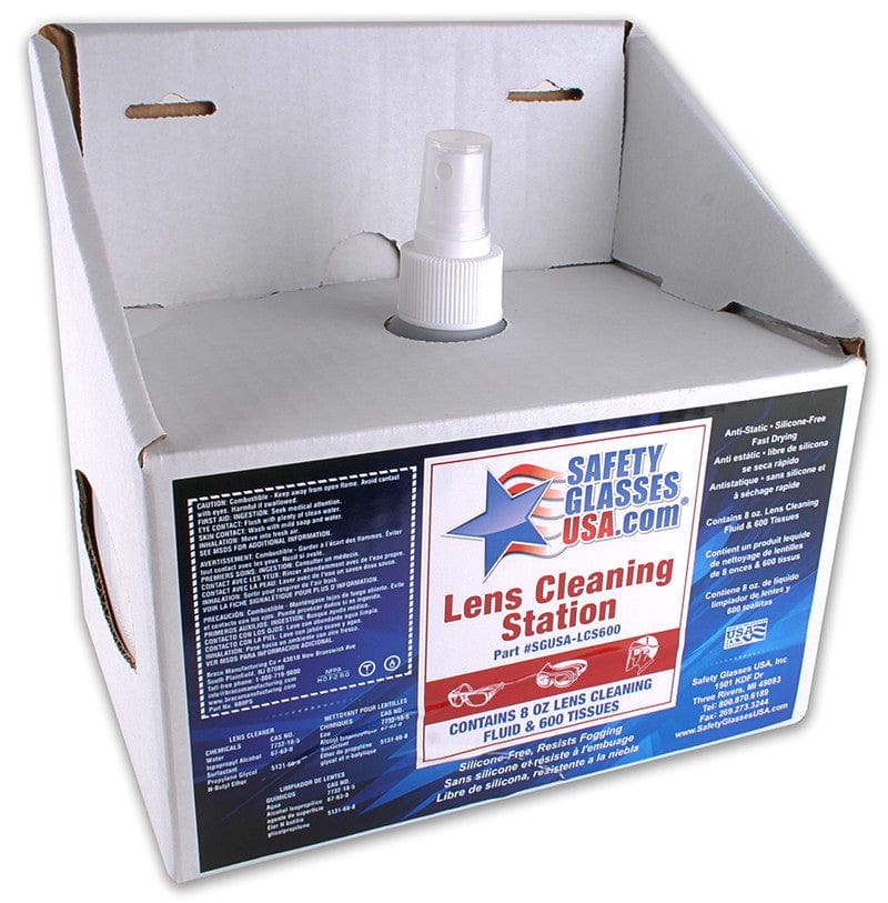 SGUSA Lens Cleaning Station with Cleaning Spray and 600 Tissues (SGUSA-LCS600)