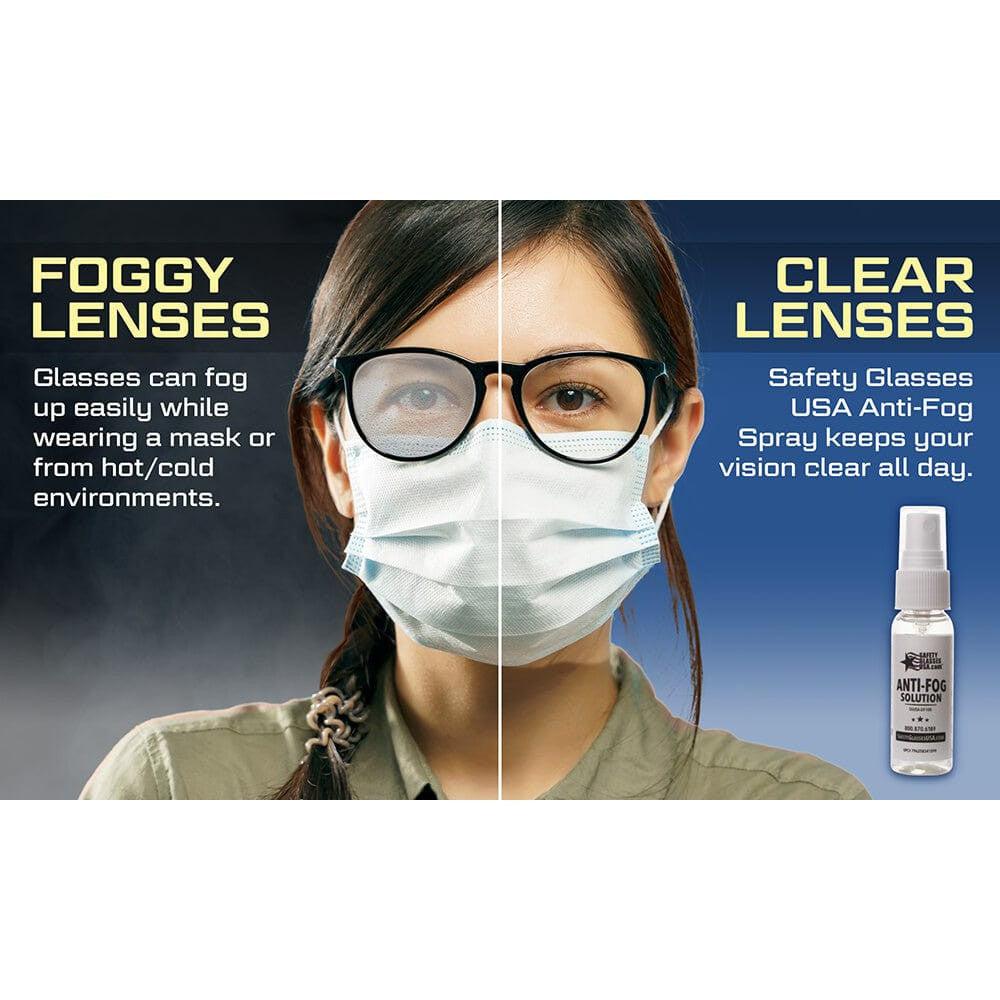 Anti Mist Safety Glasses USA DEFOGIT Anti-Fog Spray Kit for Glasses