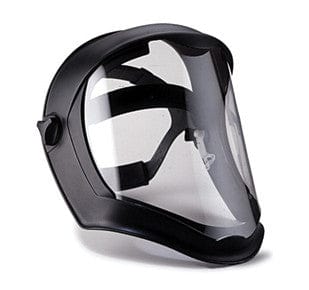Uvex Bionic Face Shield with Matte Black Frame and Clear Anti-Fog Shield S8510